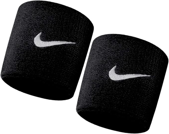 NIKE Swoosh Black Wristbands
