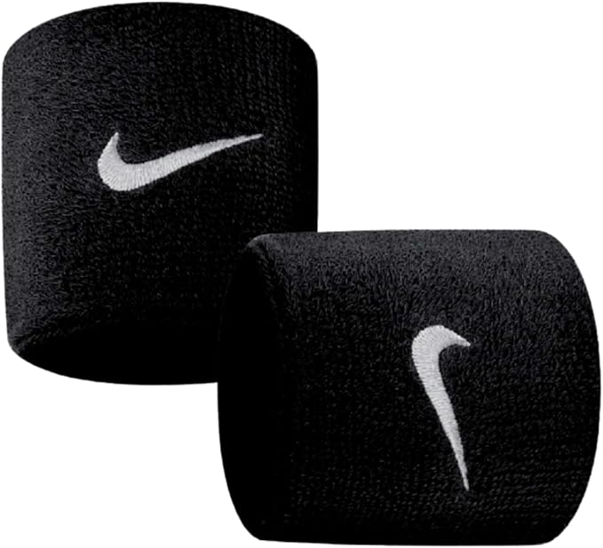 NIKE Swoosh Black Wristbands