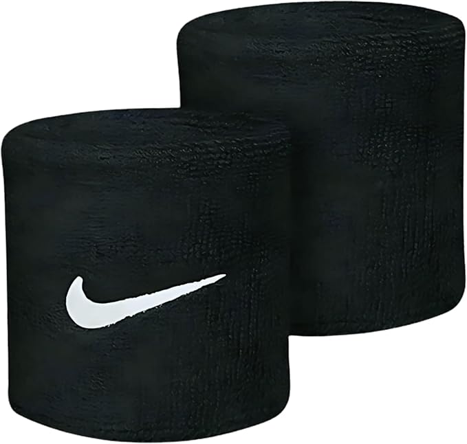 NIKE Swoosh Black Wristbands
